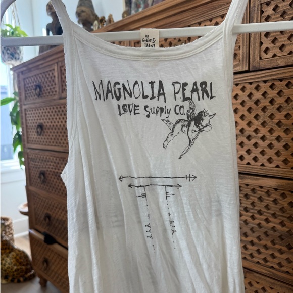 Magnolia Pearl Cream Maxi Dress with Black Bird Print - Picture 2 of 2